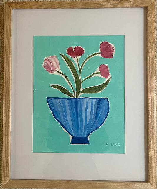 Blossoms in Blue - Clements Fine Rugs 