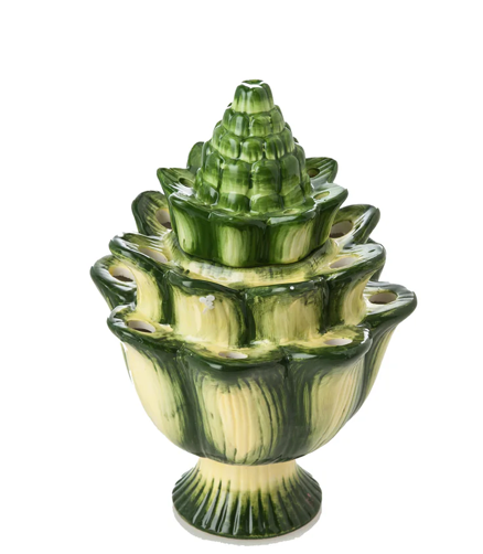 Artichoke Tulipiere, Green, Small - Clements Fine Rugs 