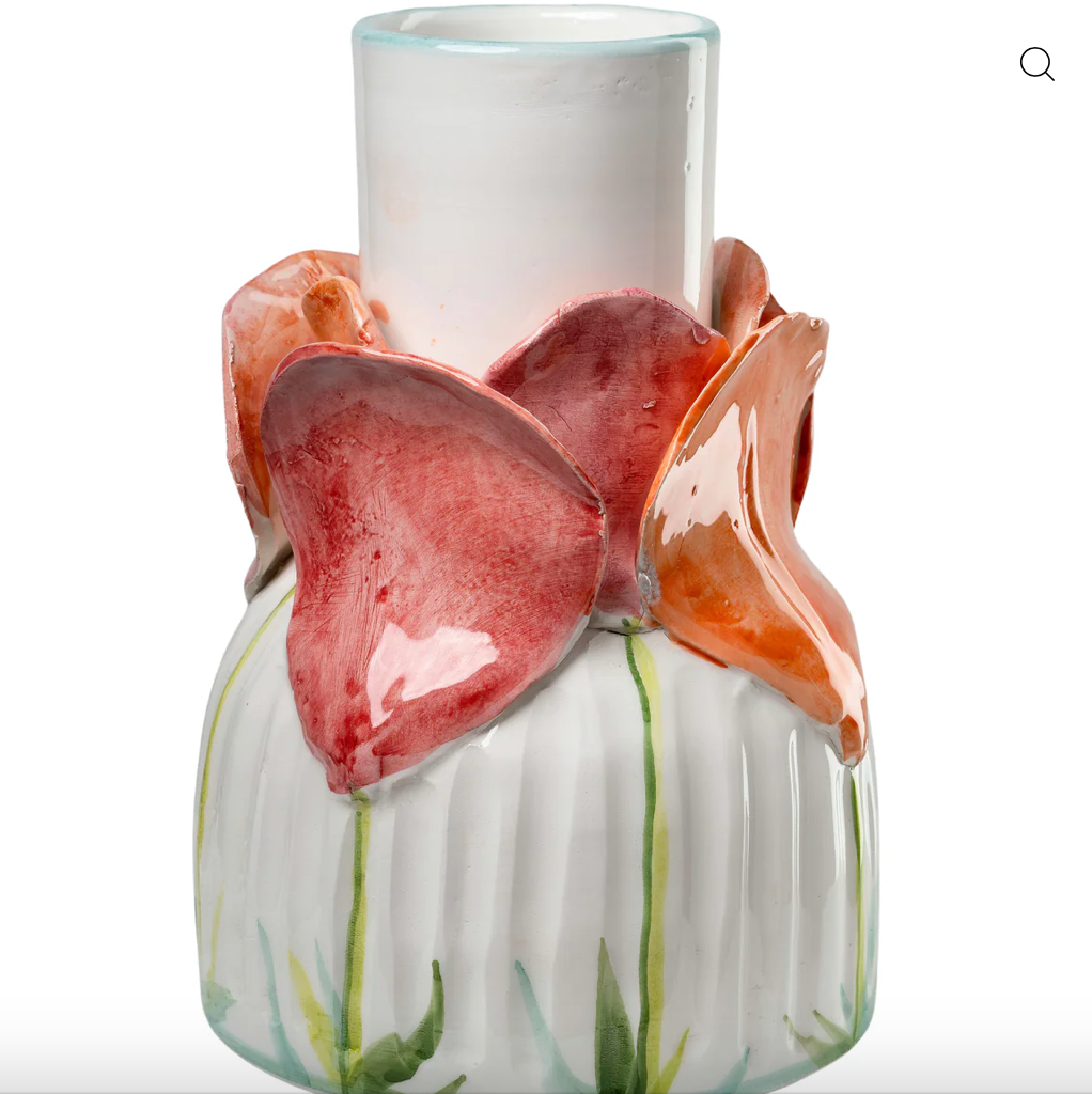 Colorful Flower Vase - Clements Fine Rugs 